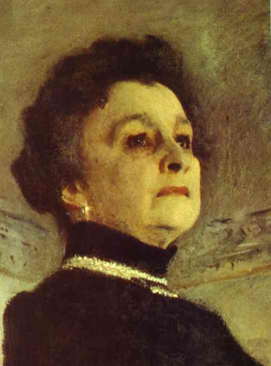 Portrait Of The Actress Maria Yermolova. Detail — Valentin Alexandrovich Serov