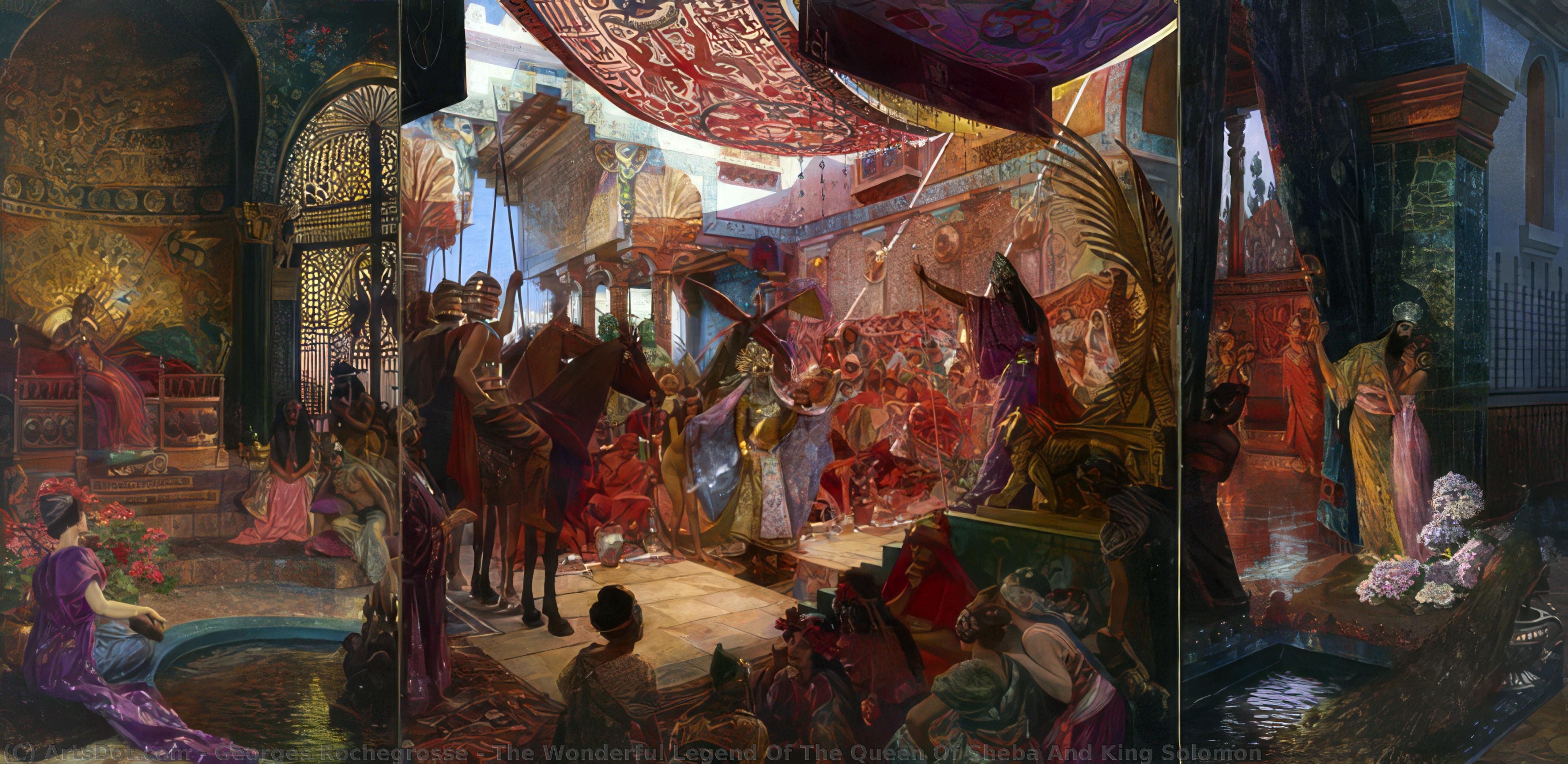 The Wonderful Legend Of The Queen Of Sheba And King Solomon — Georges Antoine Rochegrosse