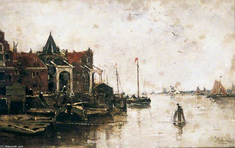 A Dutch Waterway — Jacob Henricus Maris