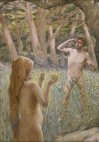 Adam Is Tempted By Eve — Jacques Joseph Tissot