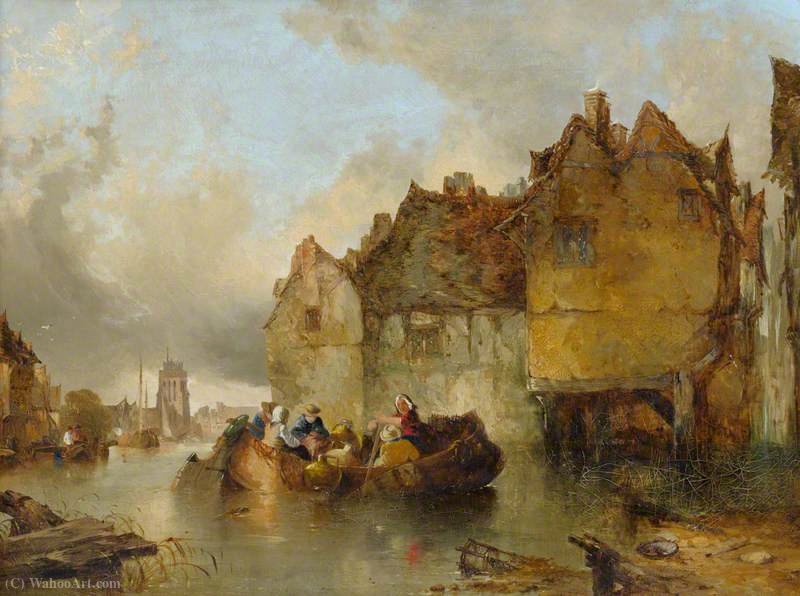Dutch Canal Scene — Alfred Montague