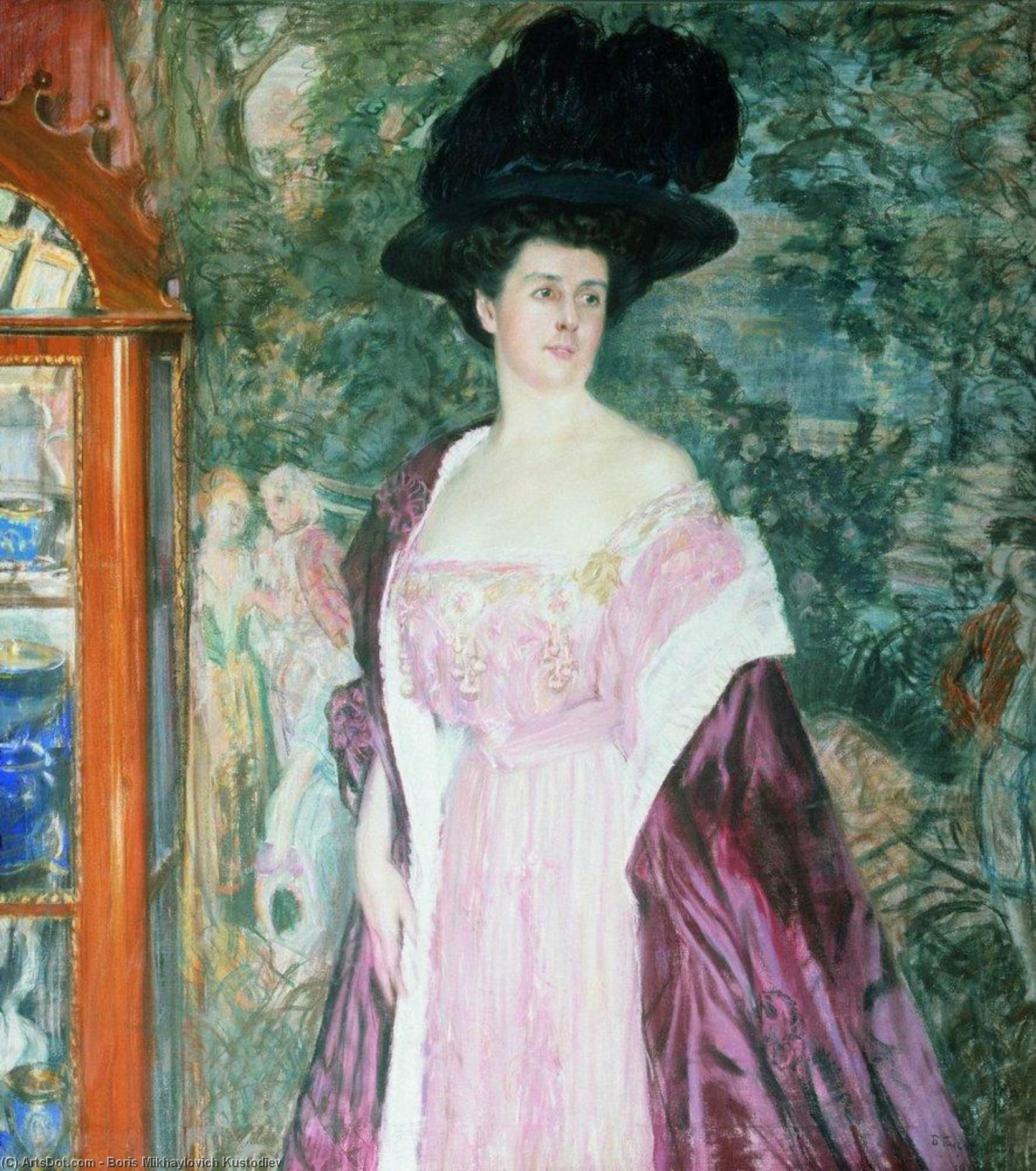 Portrait Of A.d. Romanova — Boris Mikhailovich Kustodiev