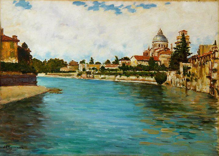 L'adige À Vérone (titre Inscrit) — Joseph-félix Bouchor