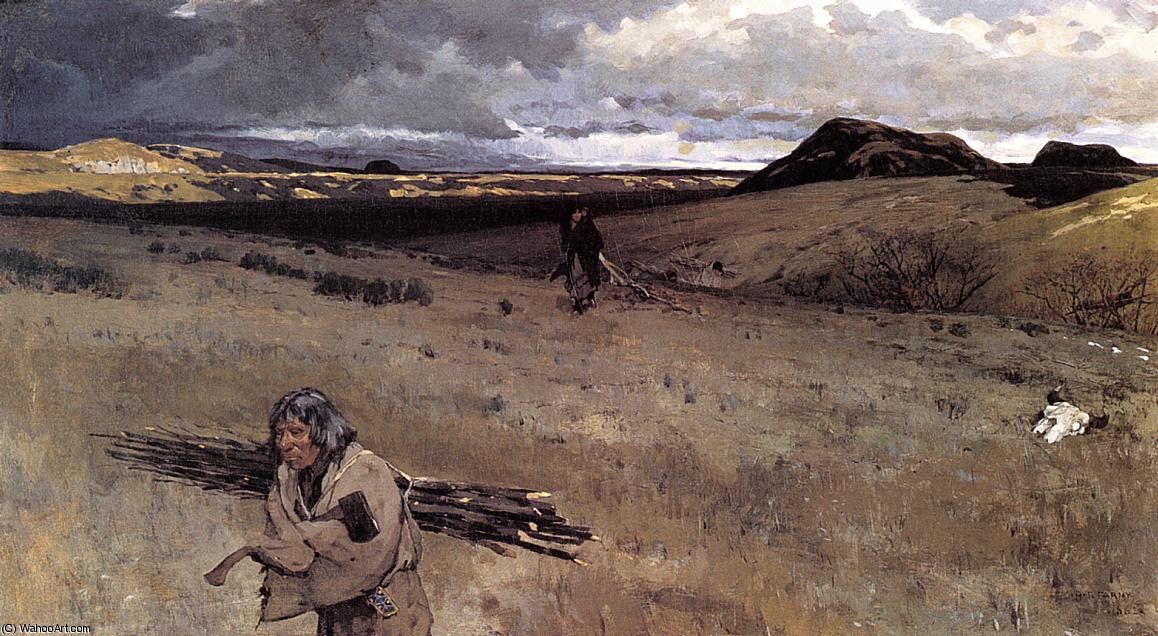 The Toilers Of The Plains — Henry F Farny