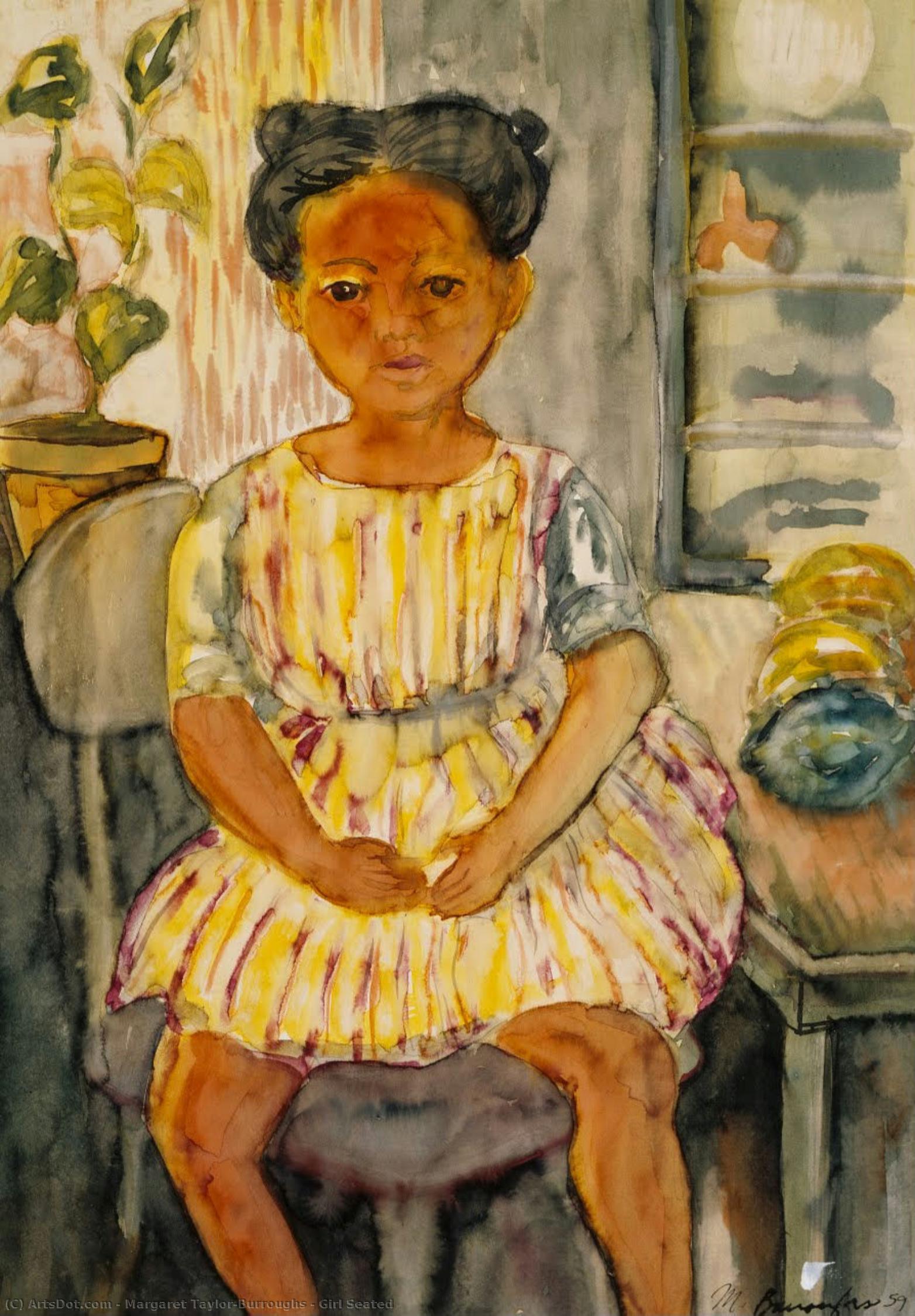 Girl Seated — Margaret Taylor-burroughs