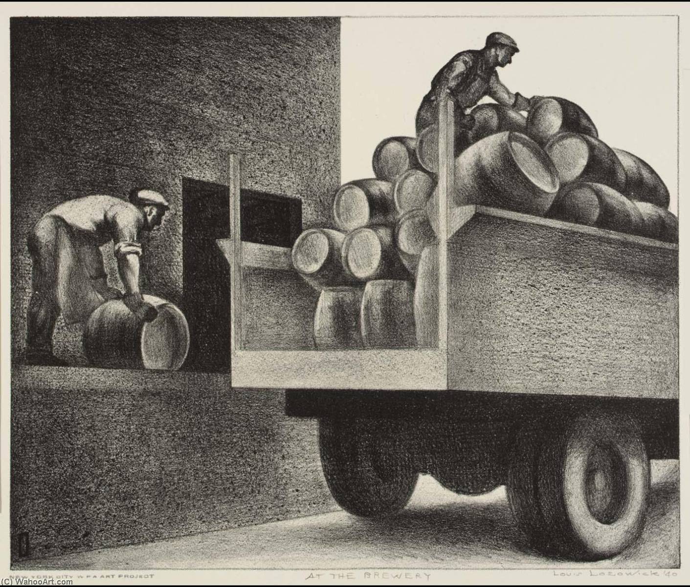 At The Brewery — Louis Lozowick