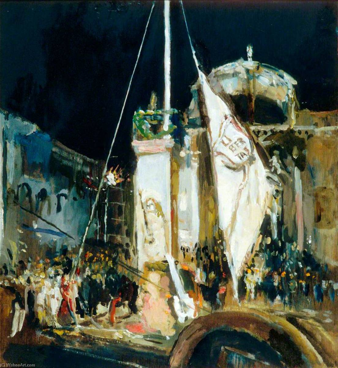 Raising The Flag Of Liberty, Dubrovnik Festival — Anthony John Plowden Eyton