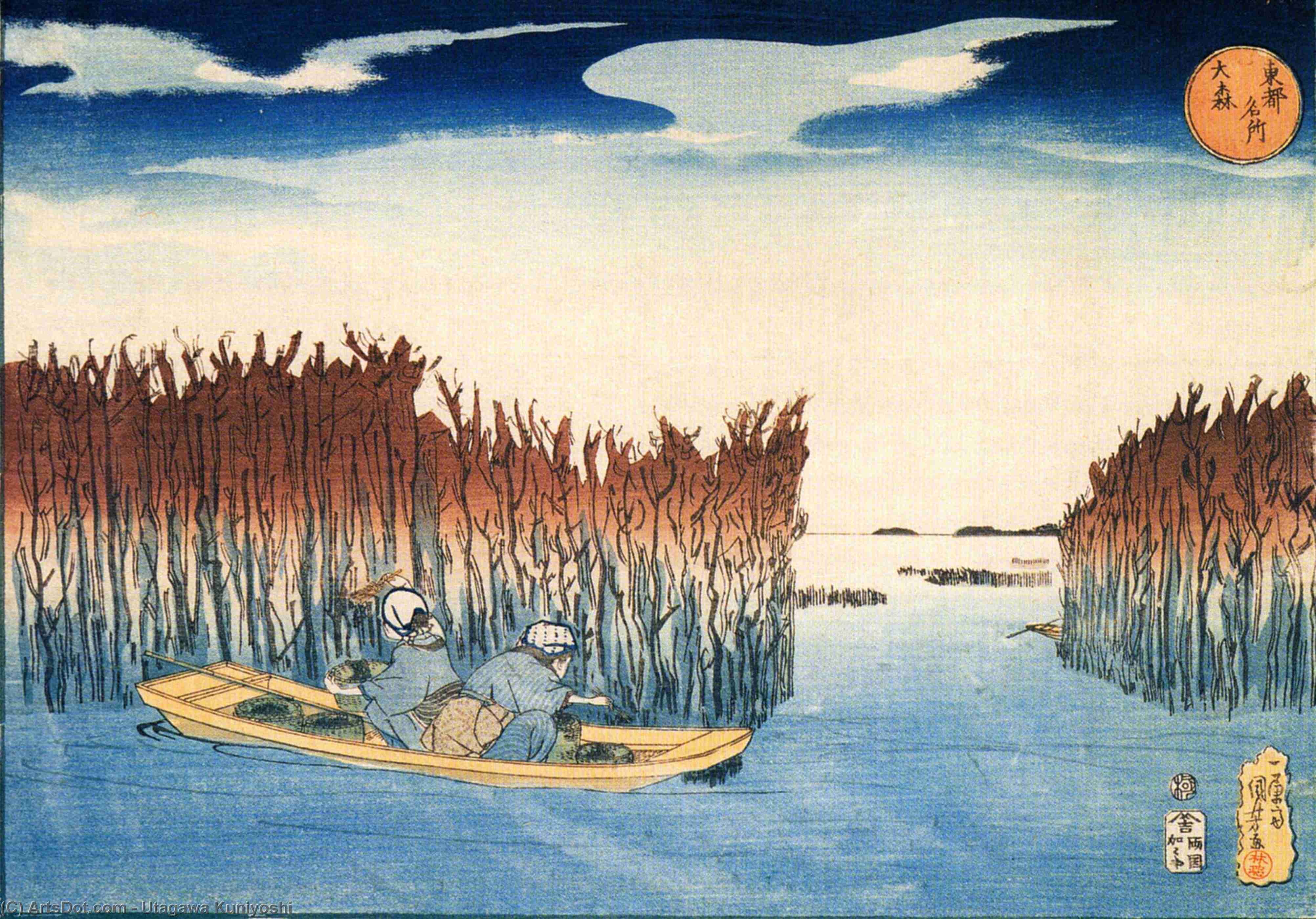 Seaweed Gatherers At Omari — Utagawa Kuniyoshi
