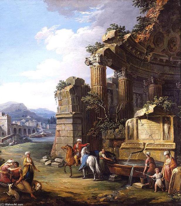 Italianate River Landscape — Đuzepe Zoci