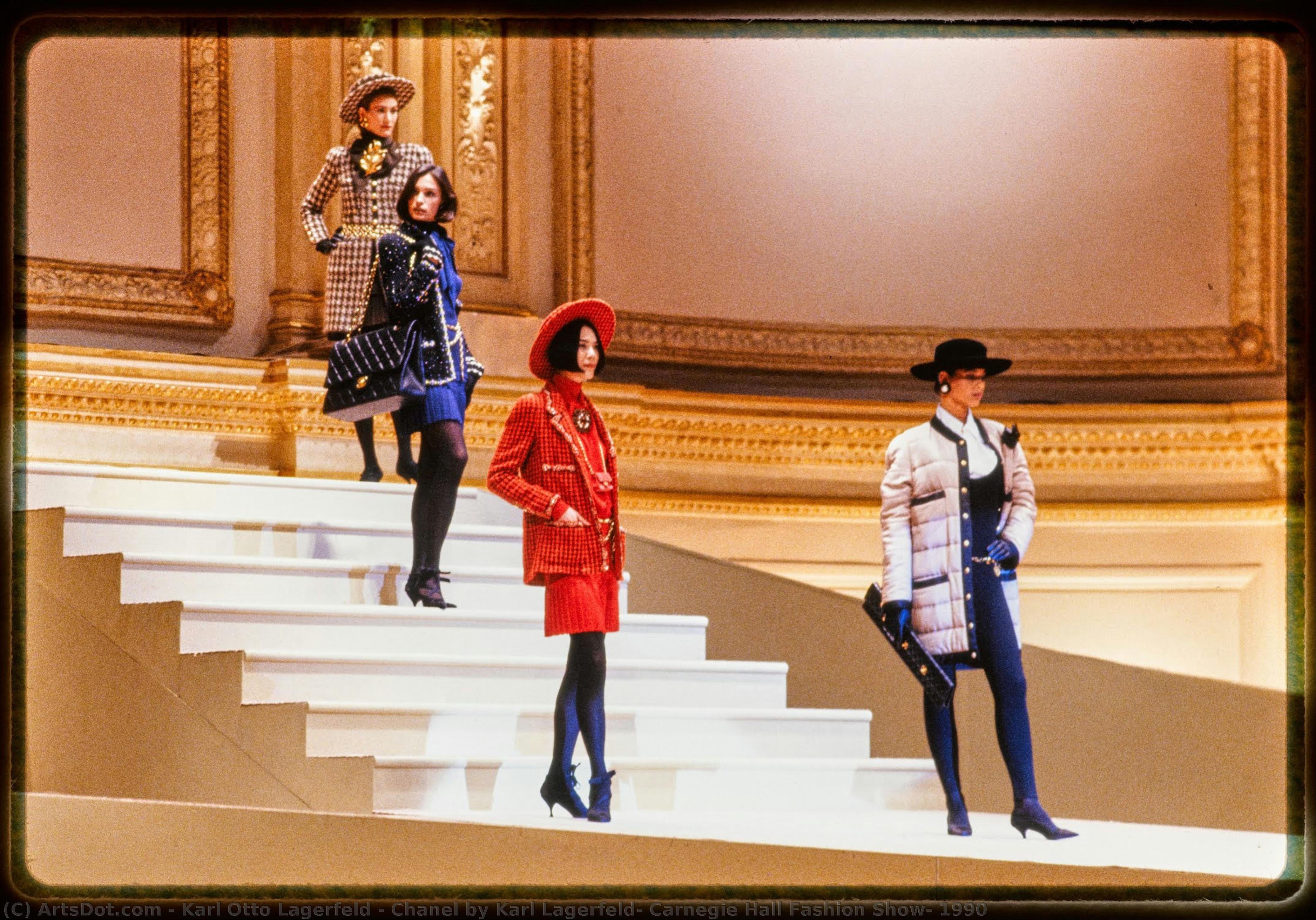 Chanel Por Karl Lagerfeld, Desfile De Moda En Carnegie Hall, 1990 — Karl Otto Lagerfeld