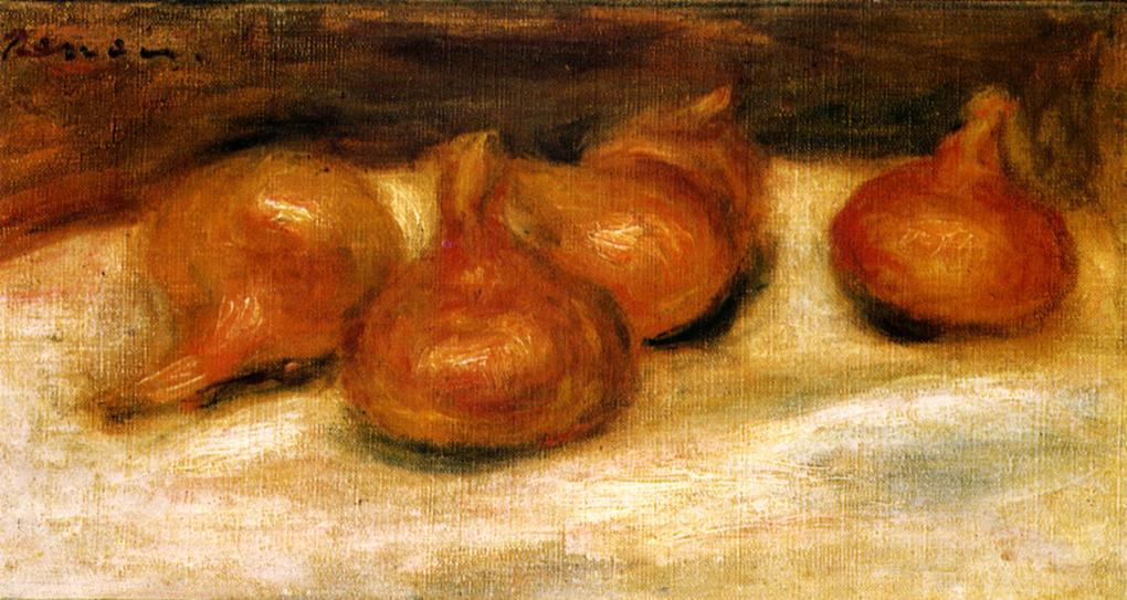 Still Life With Onions — Pierre-auguste Renoir