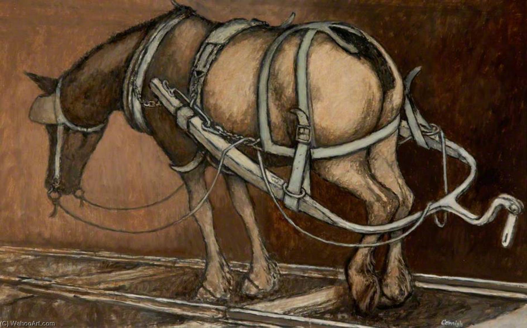 A Tired Pit Pony — Norman Stansfield Cornish