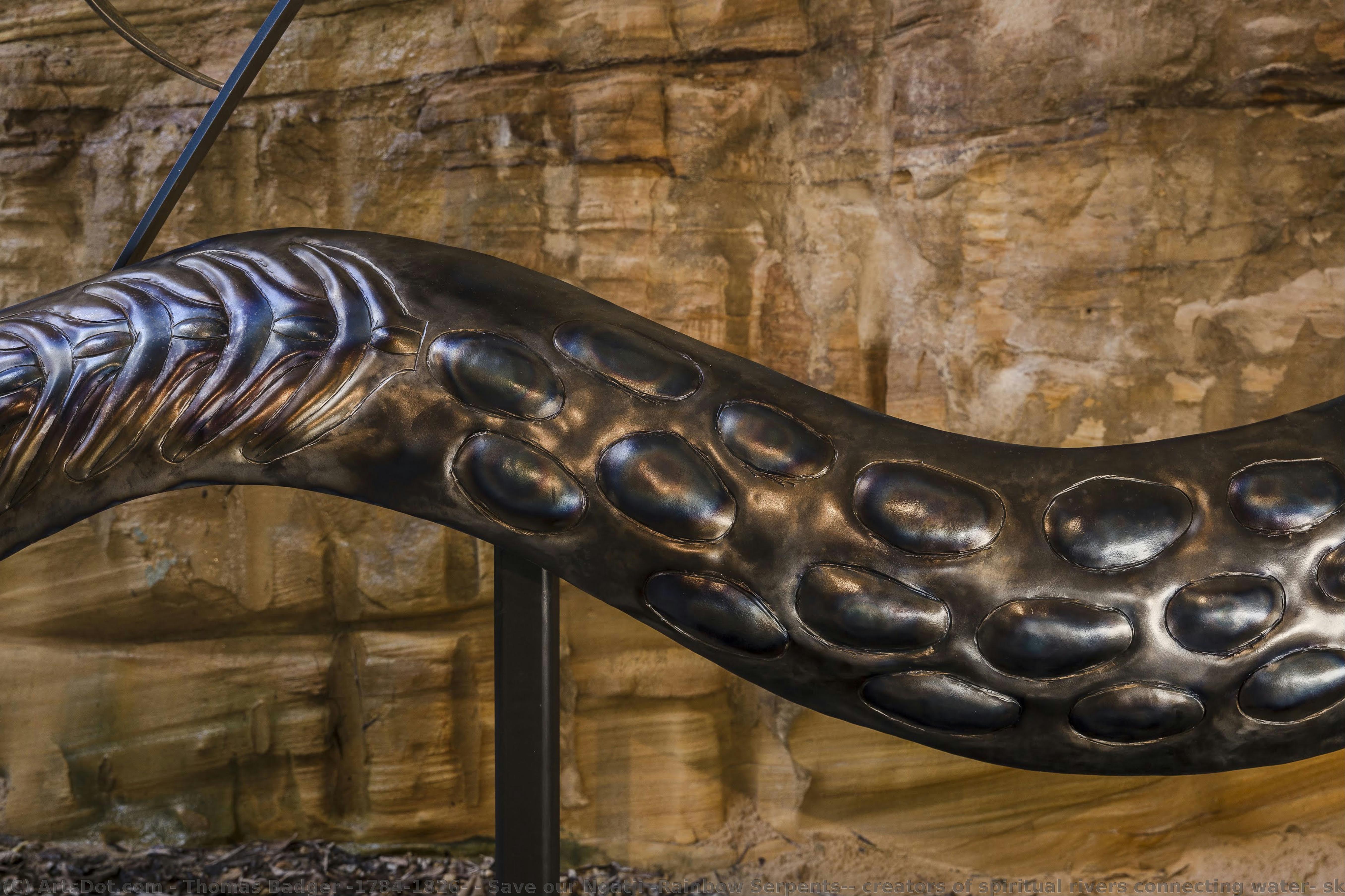 Save Our Ngatji (rainbow Serpents), Creators Of Spiritual Rivers Connecting Water, Sky And Land — Thomas Badger (1784-1826)
