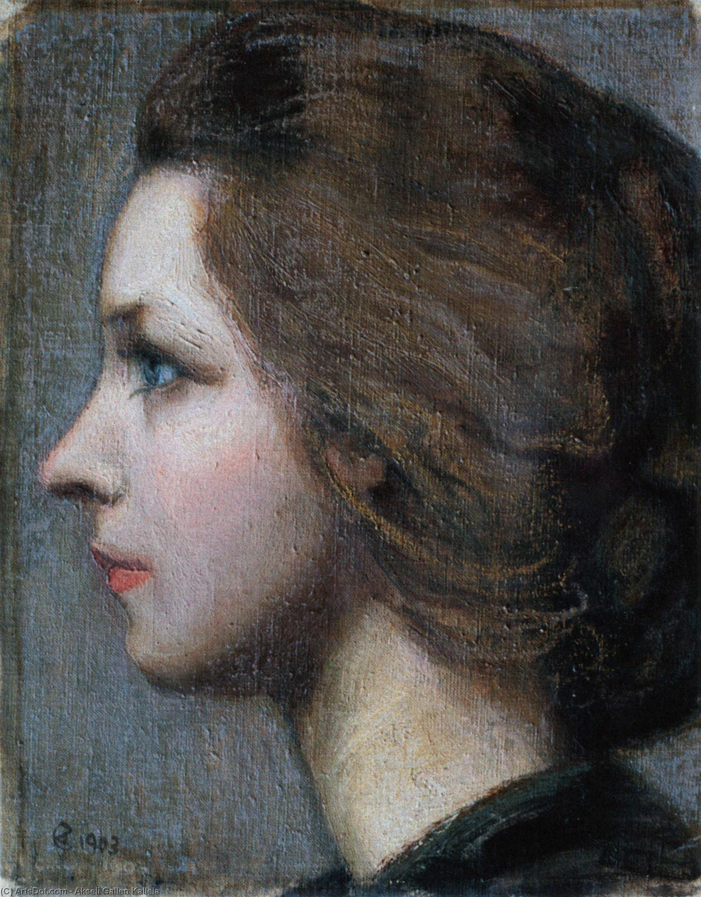 Portrait Of Anna Stina Slöör — Akseli Gallen-kallela