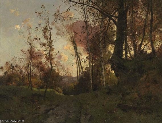 Herbstwald Bei Fontainebleau — Leon Germain Pelouse