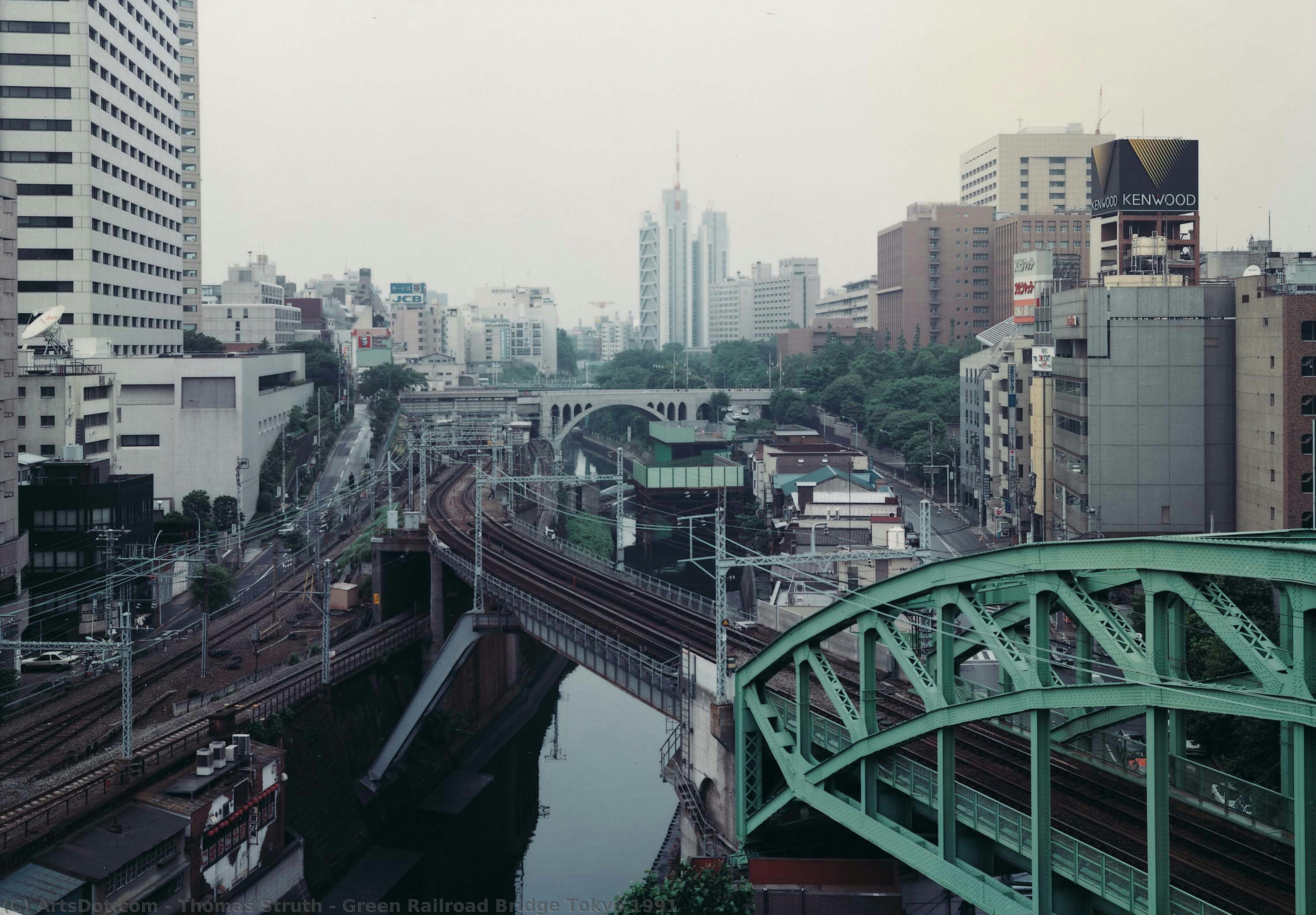 Green Railroad Bridge Tokyo 1991 — Thomas Struth