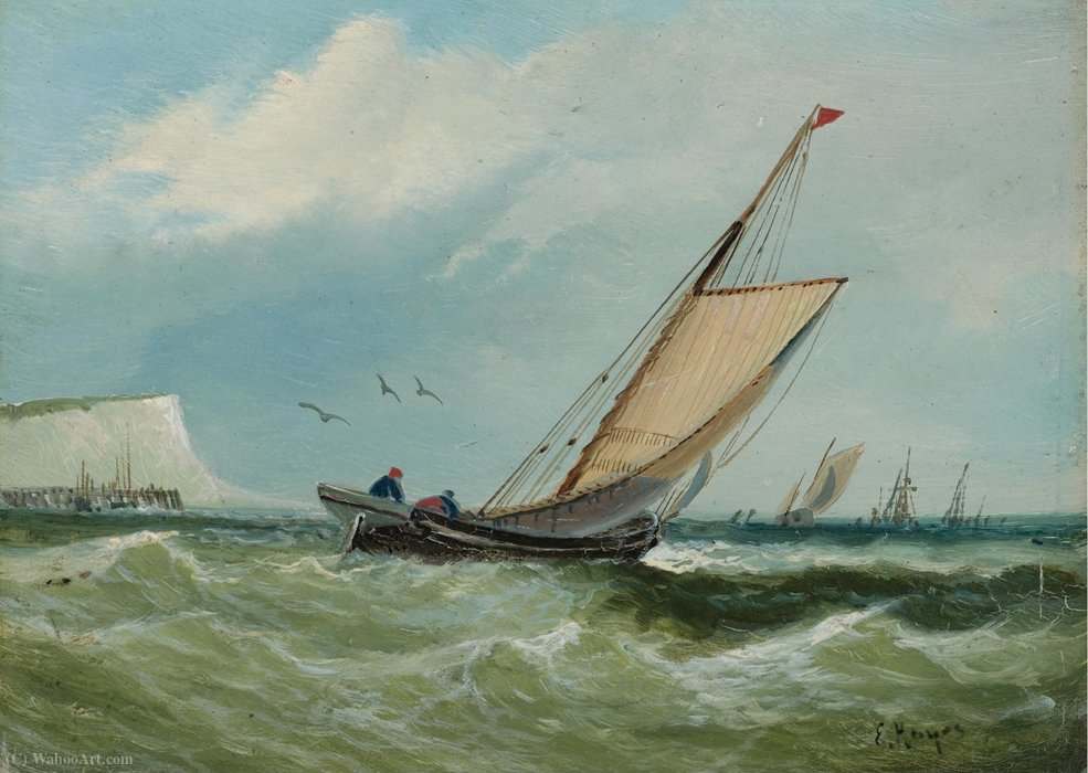 Boats Off Dover — Claude Hayes