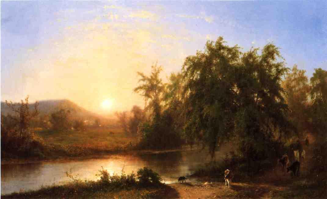 Late Afternoon, Driving The Cattle Home — Frederick Rondel