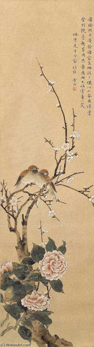 Plum Blossoms And Birds — Chen Zhifo