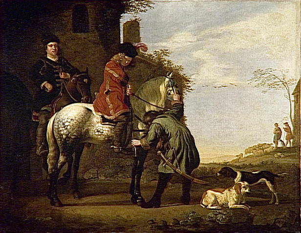 Departure For The Ride — Aelbert Jacobsz Cuyp