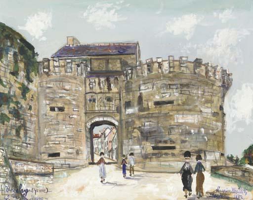 The Porte Neuve, Vézelay (yonne) — Maurice Utrillo