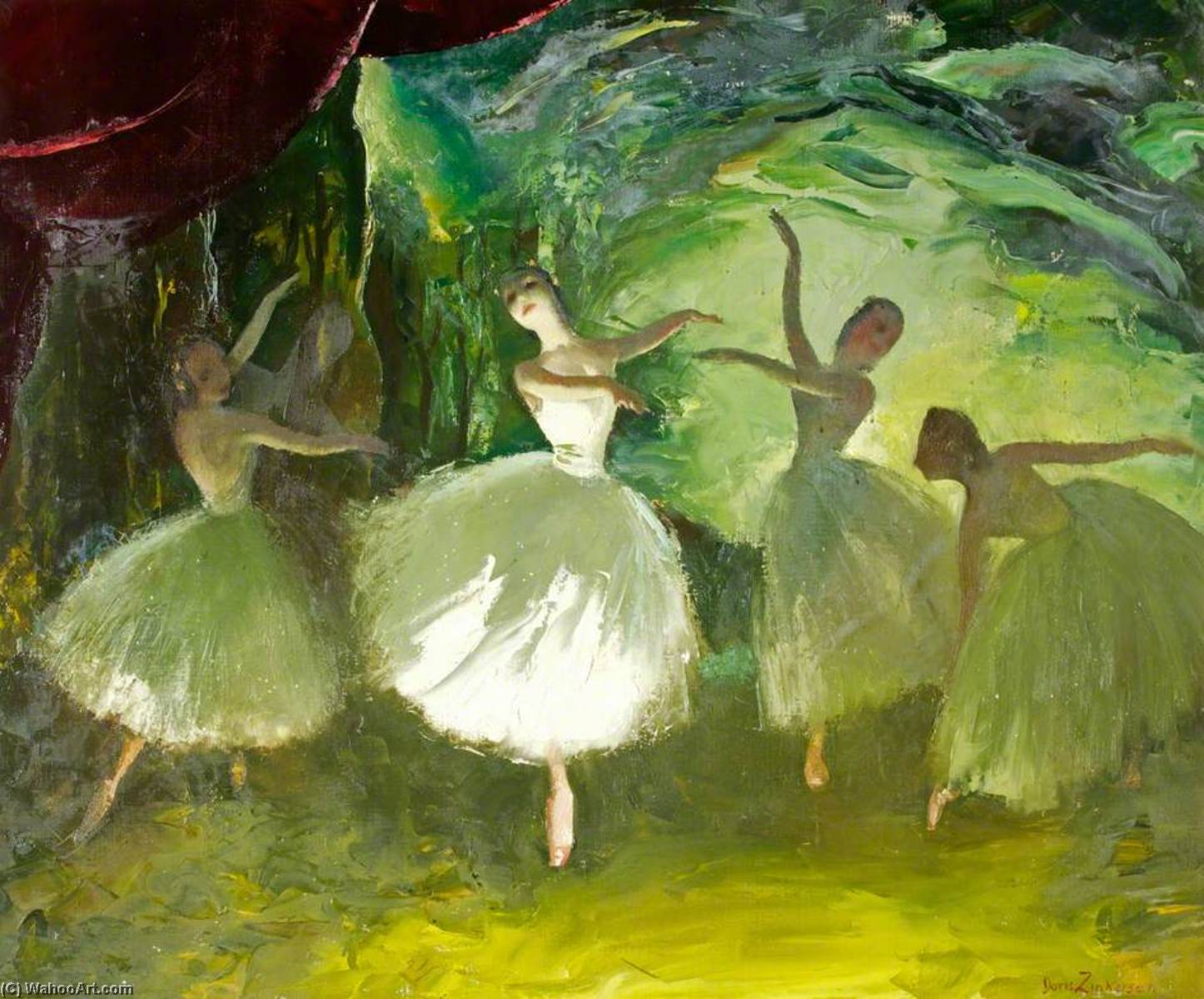 'les Sylphides' — Doris Clare Zinkeisen