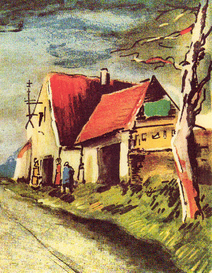 The Road Near Rueil — Maurice De Vlaminck