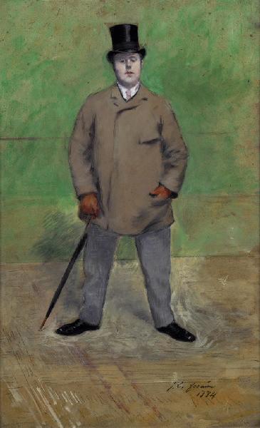 Portrait De Jacques Emile Blanche, Jeune — Jean Louis Forain