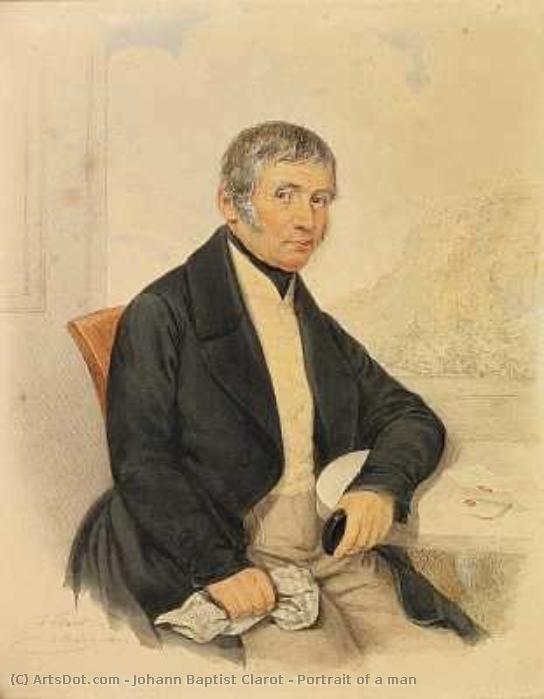 Portrait Of A Man — Johann Baptist Clarot