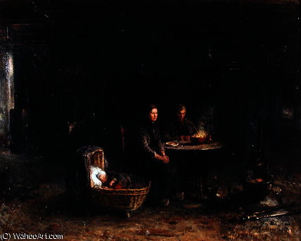Lunch At A Farm In Karlshaven Near Delden — Isaac Lazarus Israels