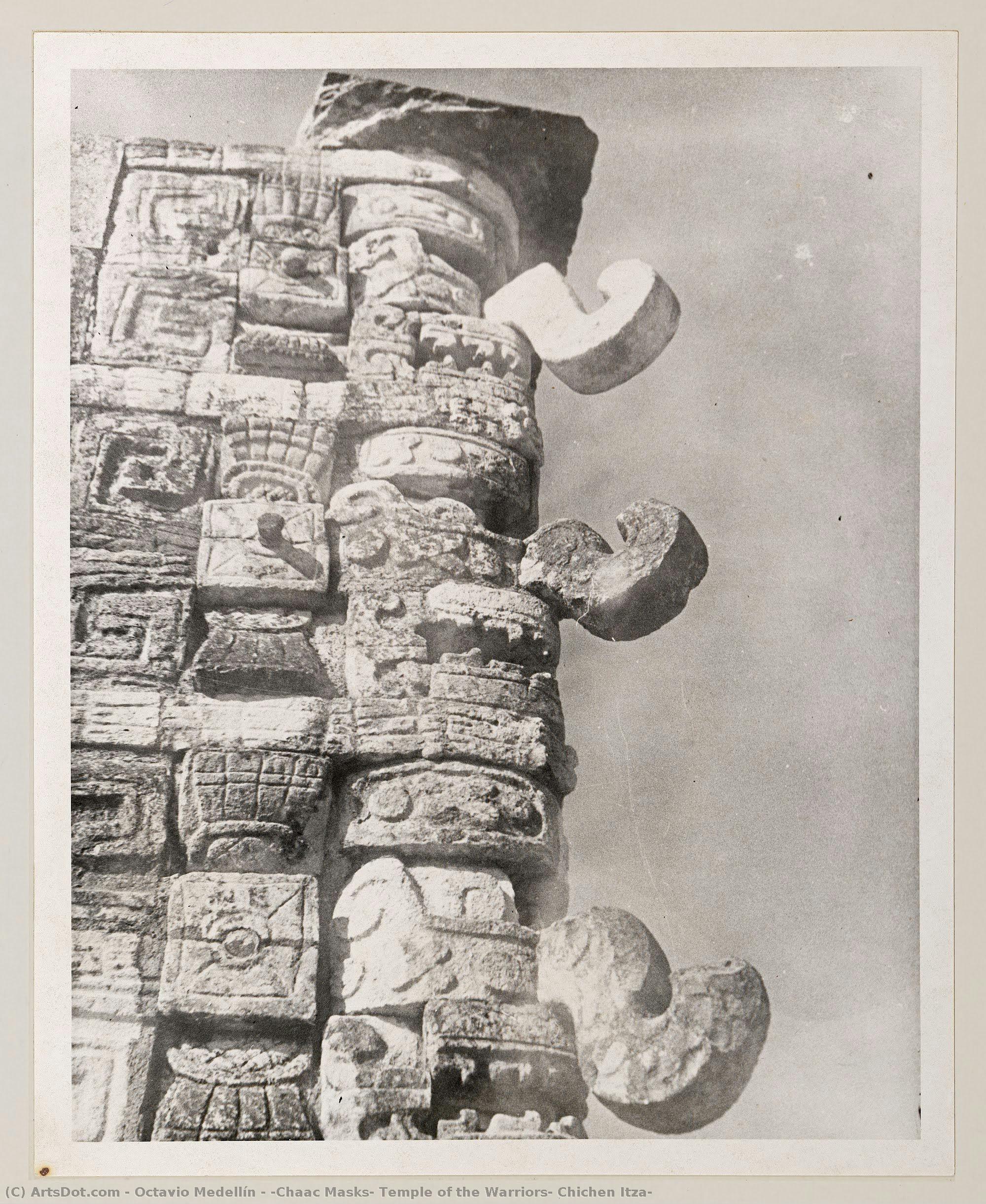 [chaac Masks, Temple Of The Warriors, Chichen Itza] — Octavio Medellín