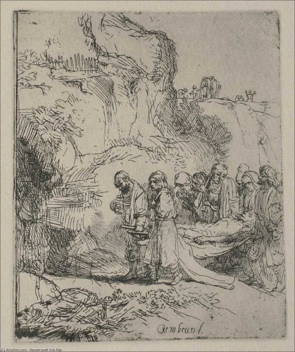 El Cuerpo De Jesucristo Llevado A La Tumba — Rembrandt Van Rijn