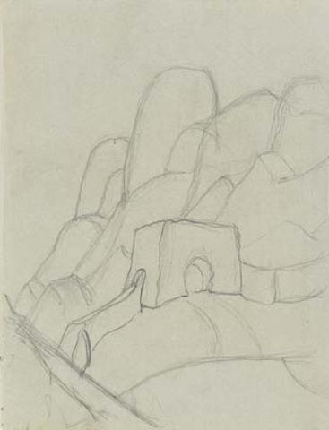 Sketch Of City Walls — Nikolai Konstantinowitsch Roerich
