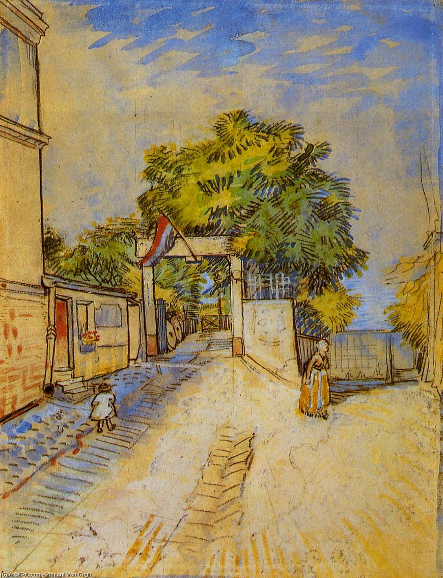 Der Eingang Eines Belvederes — Vincent Willem Van Gogh