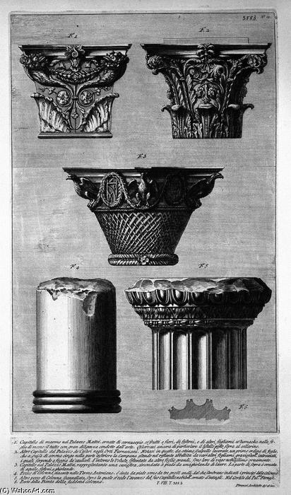 Pieces Of Columns And Capitals — Giovanni Battista Piranesi