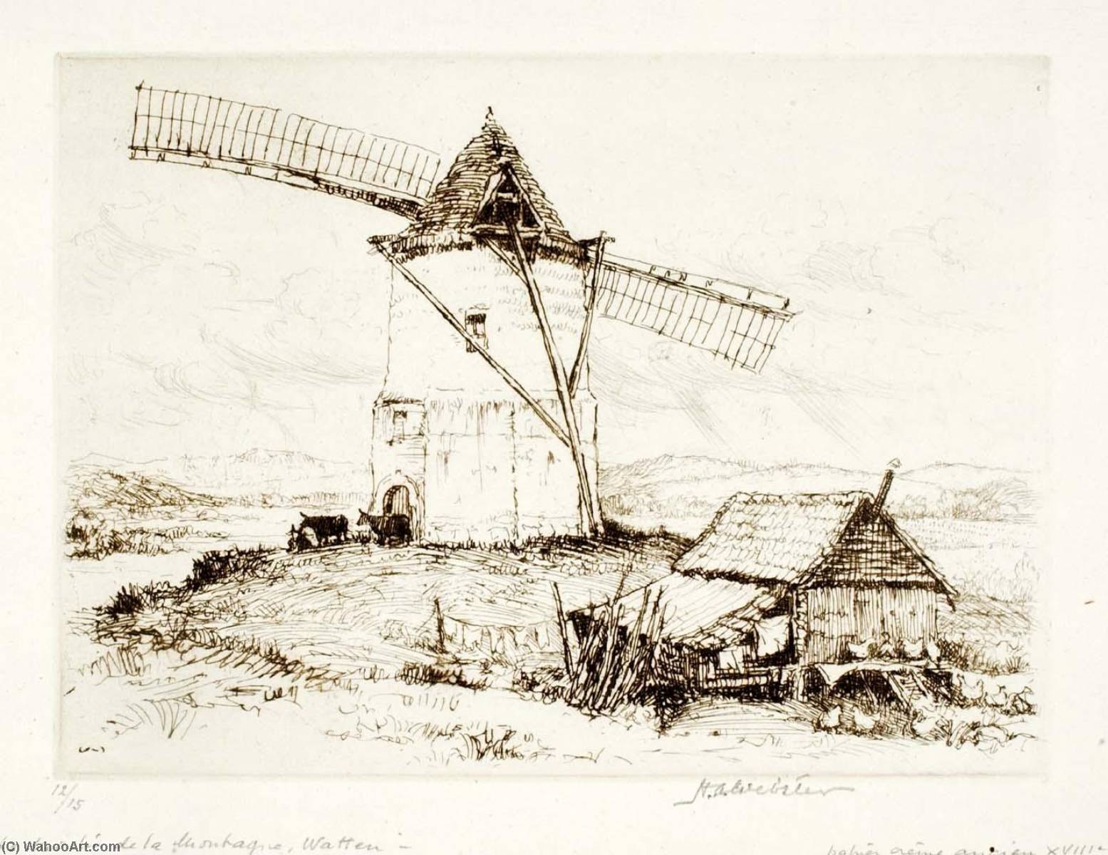 Le Moulin De La Montagne, Watten — Herman Armour Webster