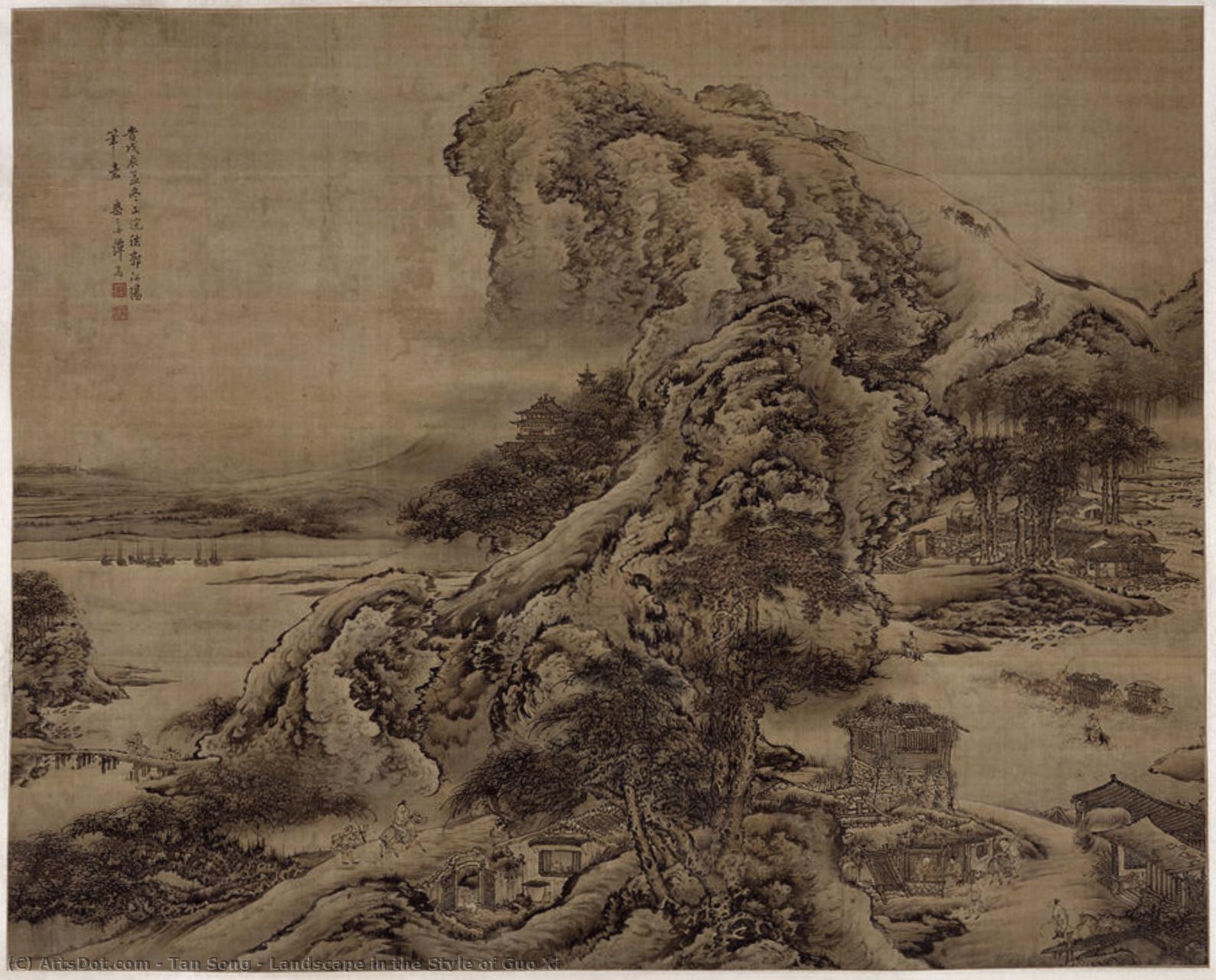 Landscape In The Style Of Guo Xi — Tan Song