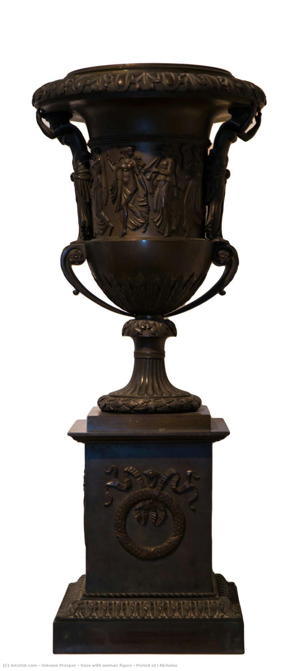 Vase With Woman Figure – Period Of I Nicholas — Unkown Prosper
