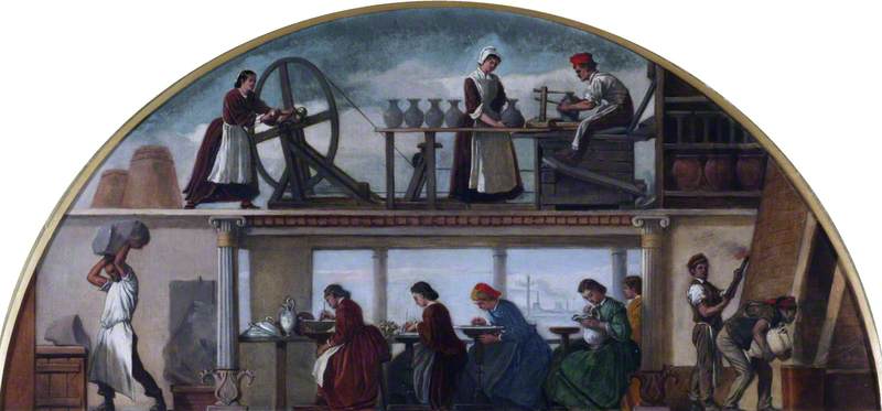 A Pottery Shop — Alfred Morgan