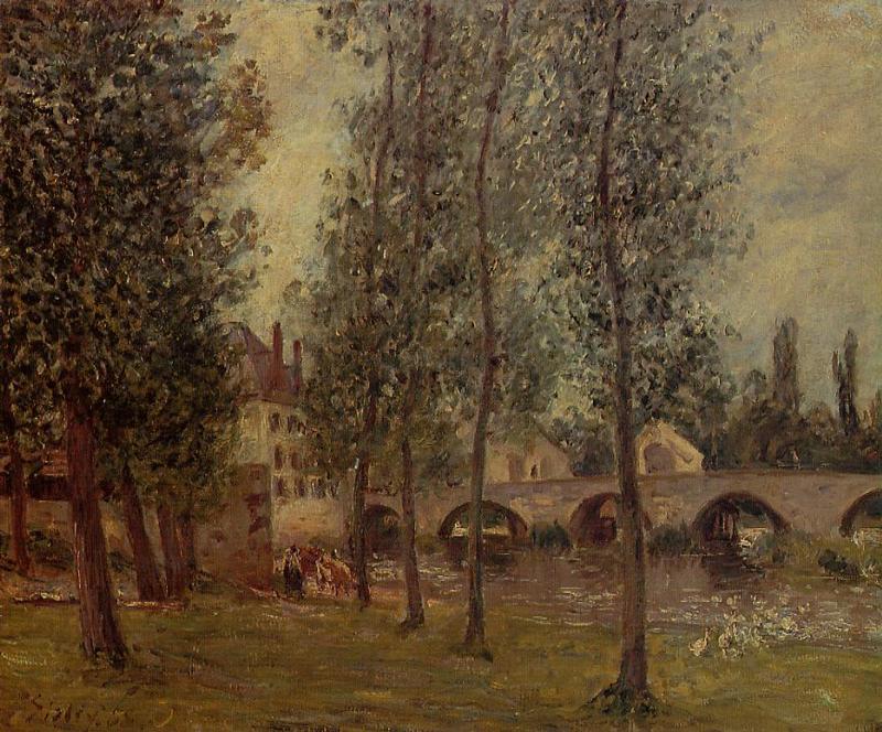 The Moret Bridge — Camille Pissarro