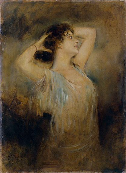 Portrait Of A Young Woman — Franz Seraph Von Lenbach
