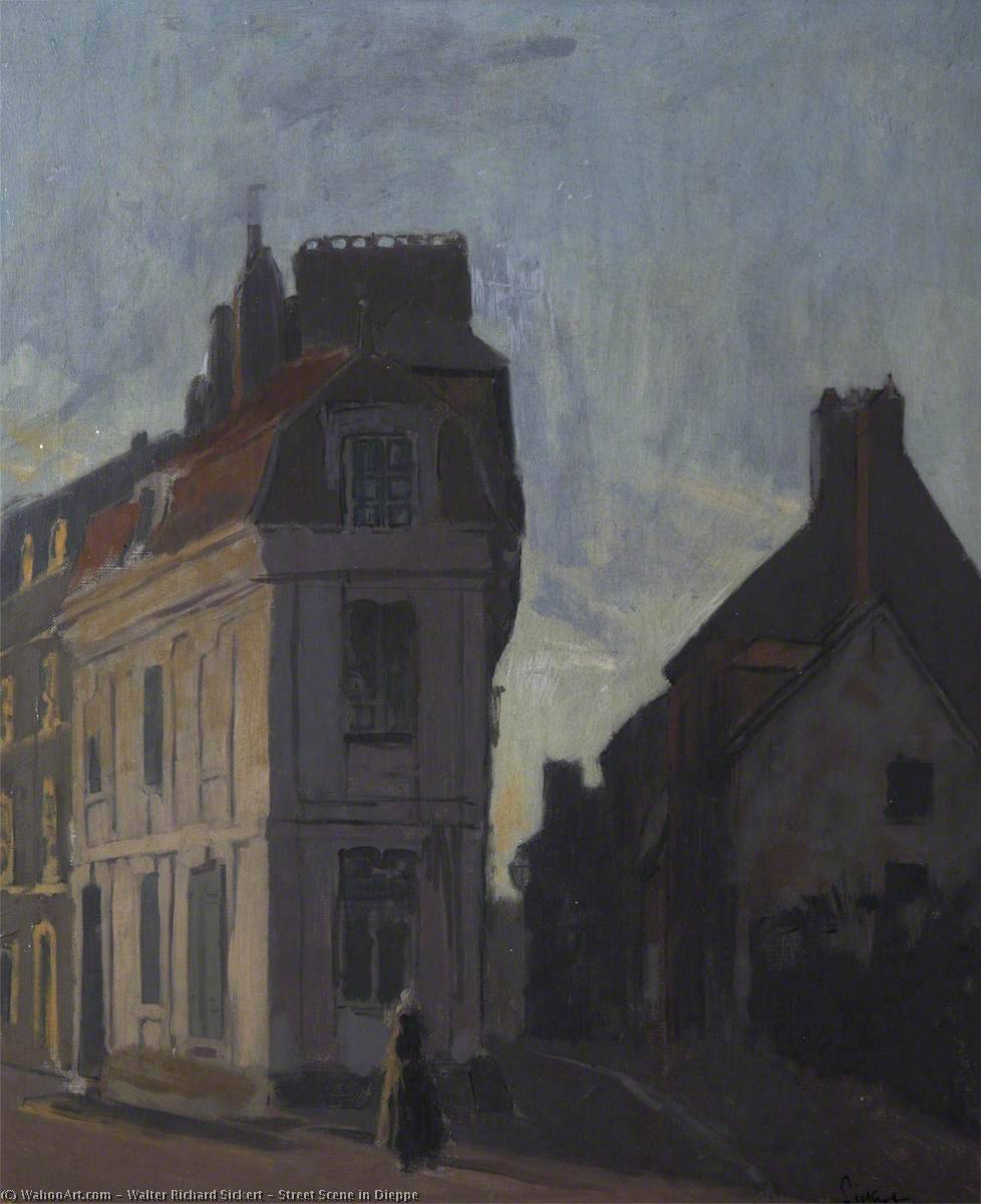 Street Scene In Dieppe — Уолтер Ричард Сиккерт