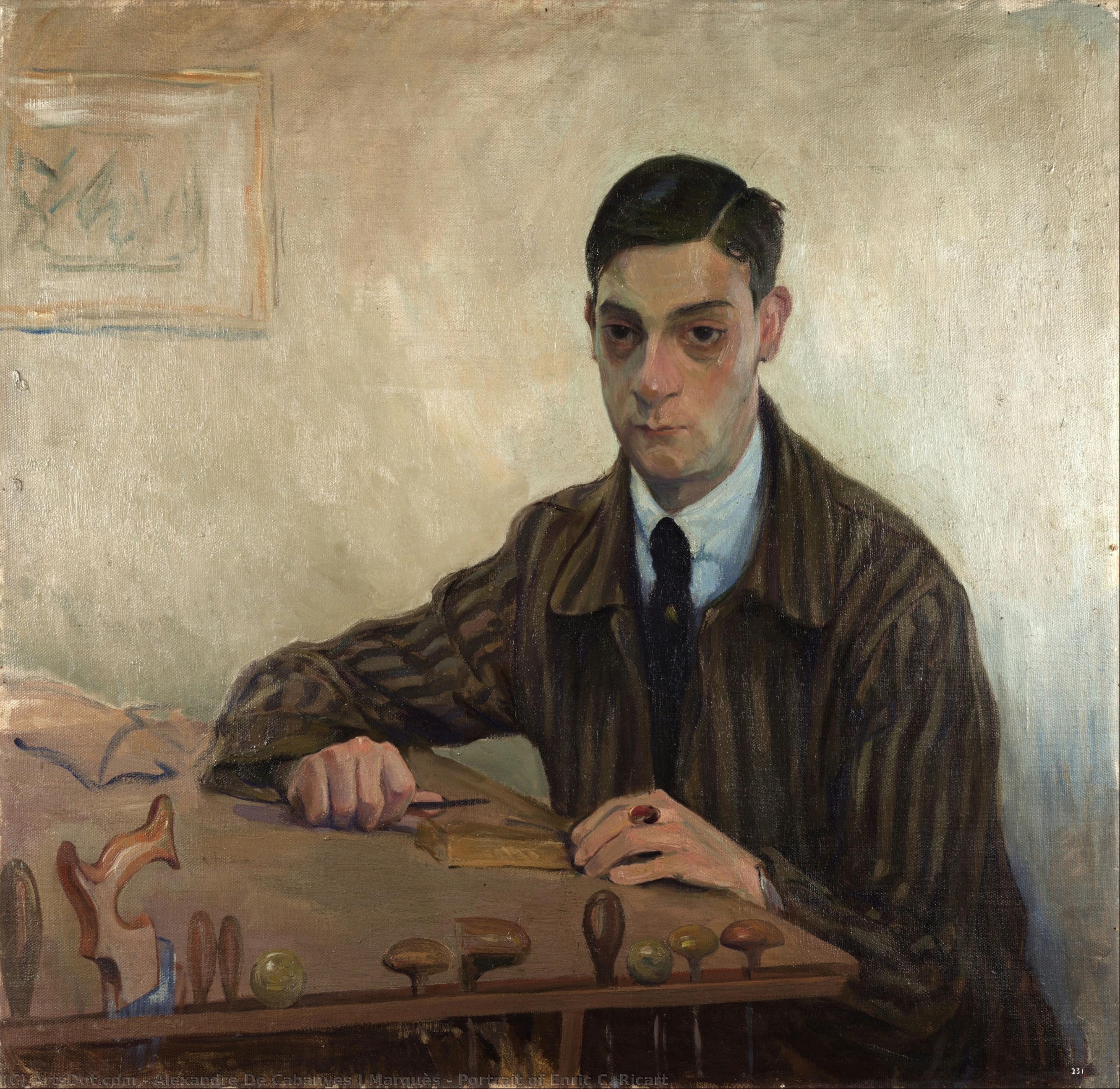 Portrait Of Enric C. Ricart — Alexandre De Cabanyes I Marquès