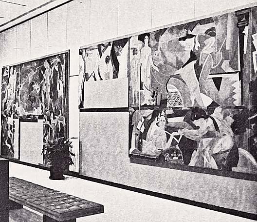 Mural From Mrs Parkinson, (painting) — Arthur B. Davies