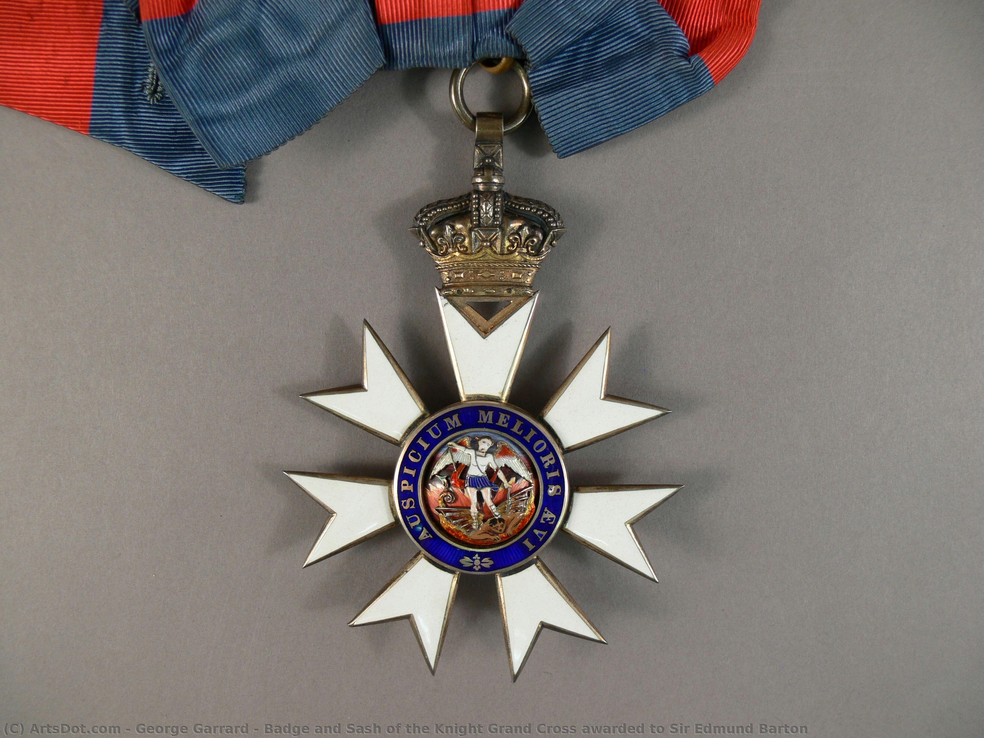 Badge And Sash Of The Knight Grand Cross Awarded To Sir Edmund Barton — George Garrard