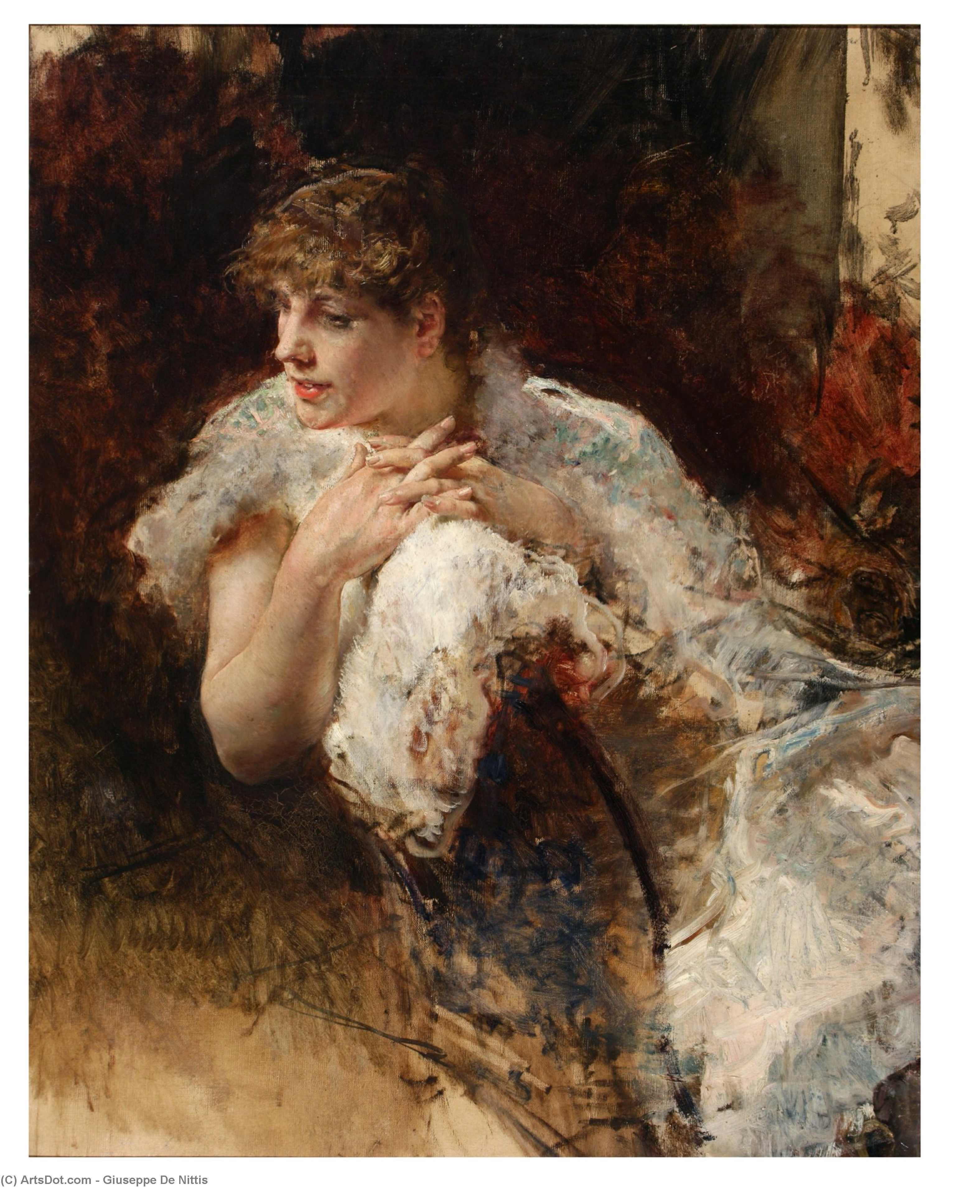 Portrait Of Signora Napoletana — Ђузепе Де Нитис