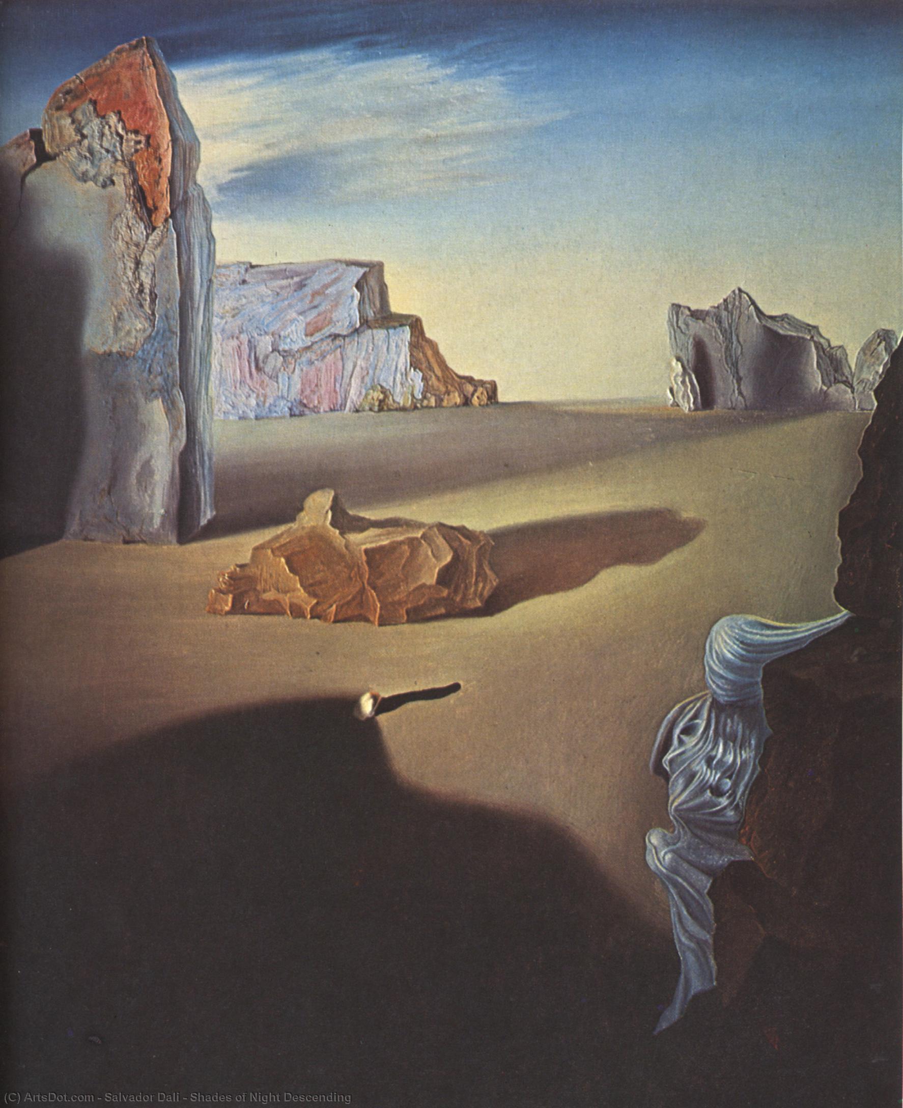Shades Of Night Descending — Salvador Dalí