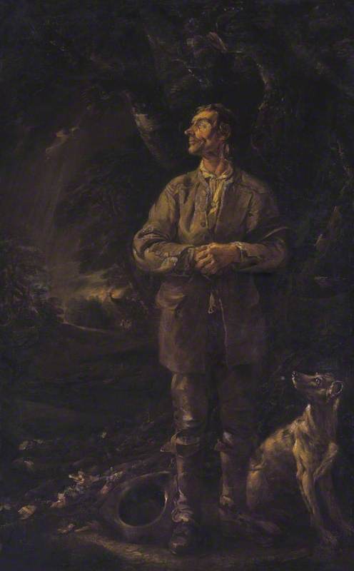 The Woodman And His Dog In A Storm — Thomas Barker