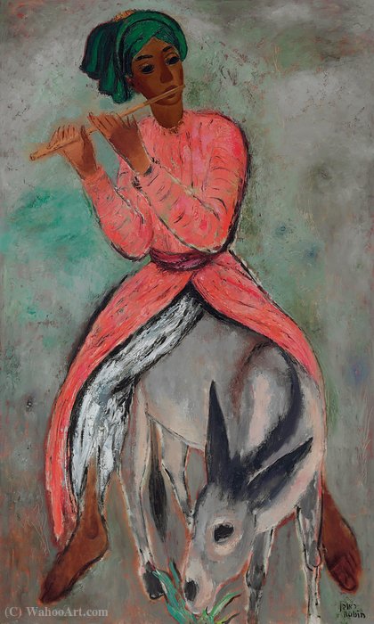 Flute Player — Reuven Rubin