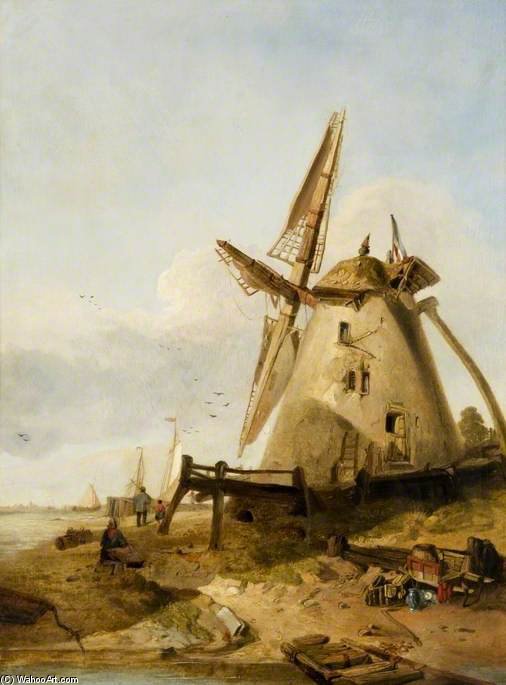 A Dutch Mill — Clarkson Frederick Stanfield
